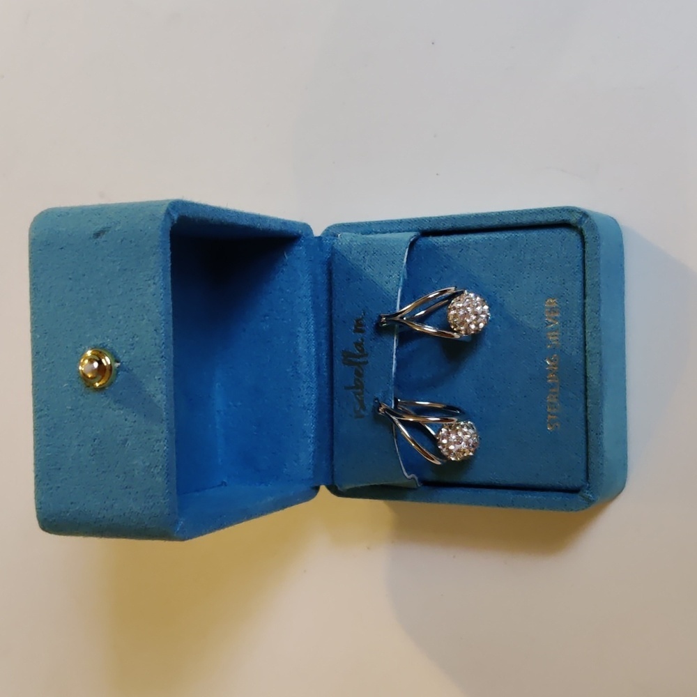 Isabella M Sterling Silver Earrings Nib